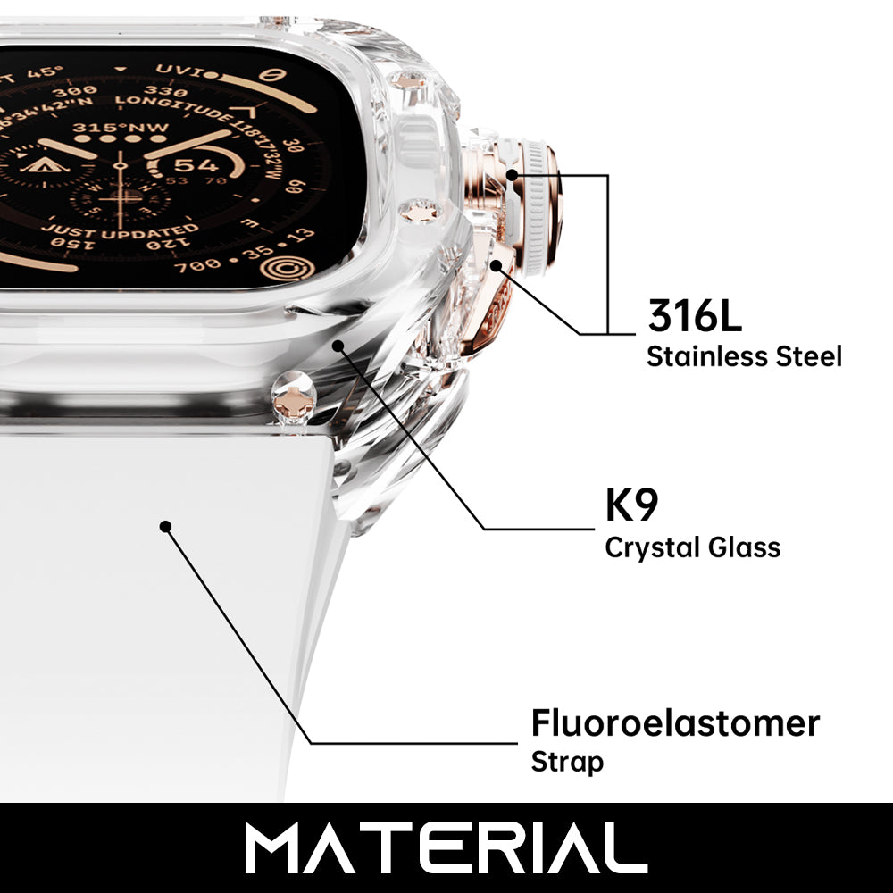 Apple Watch Mod Case Kit-RM7011-Crystal