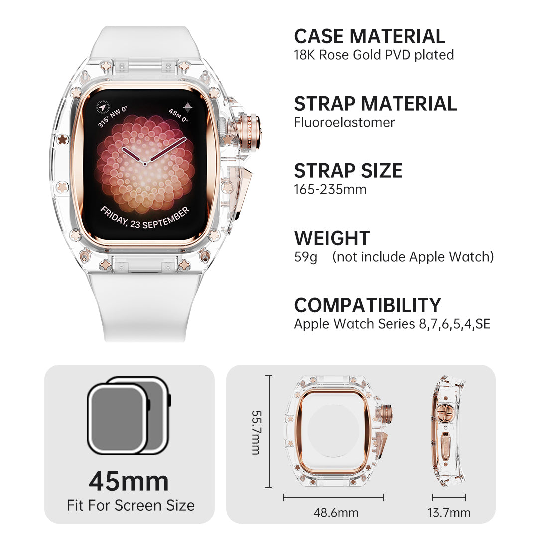 Apple Watch Mod Case Kit-RM7011-Crystal