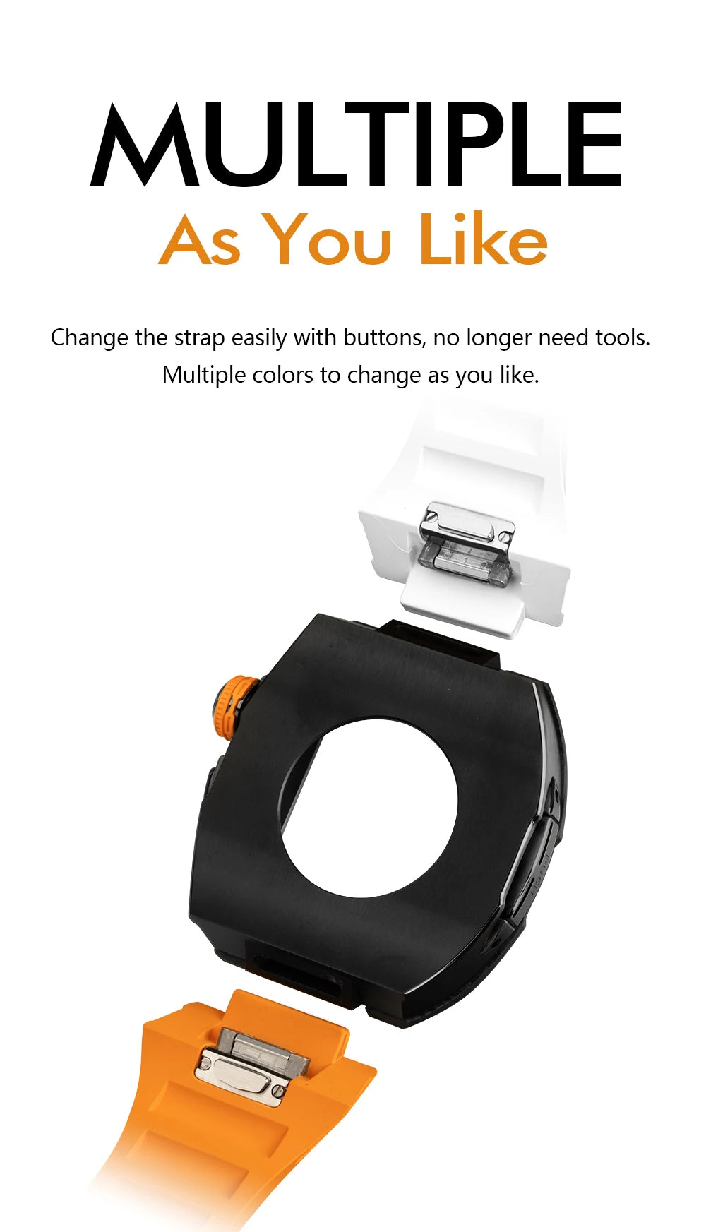 Apple Watch Mod Case Kit-RM7013-SS