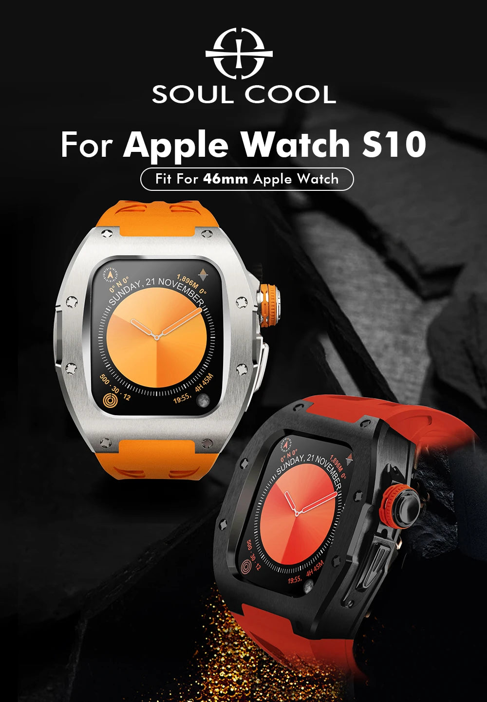 Apple Watch Mod Case Kit-RM7013-SS